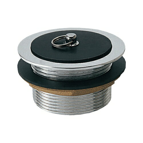 カクダイ　ゴム栓つきウラネジ風呂栓　【品番：4121-25】