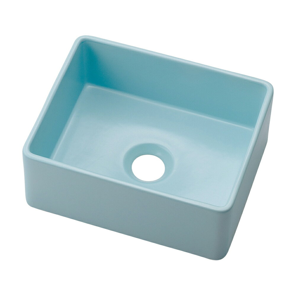 カクダイ　角型手洗器　フロストミント　chouchou　【品番：493-245-B】