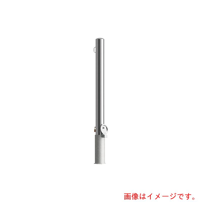 カネソウ（KANESO）　車止め　ステンレス製　脱着式　スチール製蓋　鍵付　Eシリーズ　【品番：EA1185RE-DL】