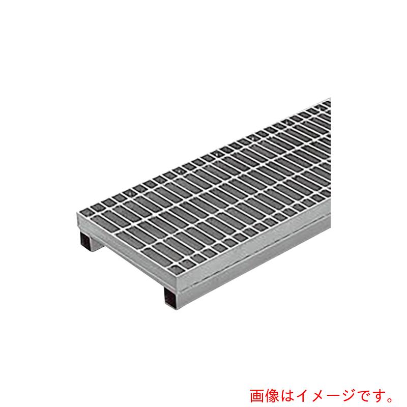 カネソウ（KANESO）　スチール製グレーチング　プレーンタイプ　かさあげ型　側溝用　クッション付　【品番：HSY-P-4955A】
