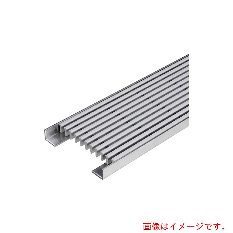 カネソウ（KANESO）　樹脂製グレーチング　縦目タイプ　屋内用　把手なし　グレー　【品番：PV-A-14020-GRAY-TOTTENASHI】