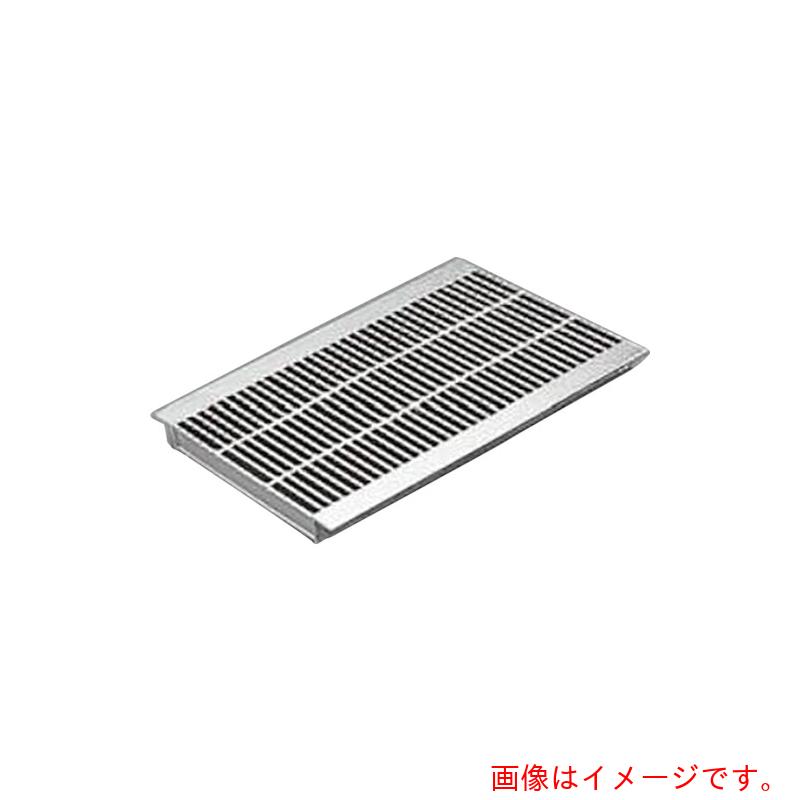 カネソウ（KANESO）　スチール製グレーチング　細目滑り止め模様付　歩道U字溝用　【品番：QXHU-4525】