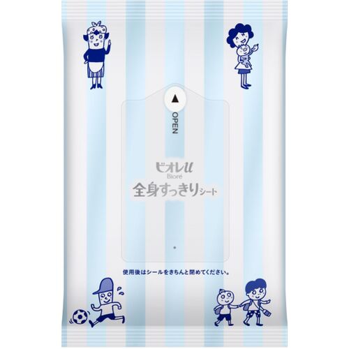 住設プロ 楽天市場店の【メール便対応】花王　Kao　ビオレu全身すっきりシート　携帯用10枚入　【品番：369185】【JAN：4901301369185】｜アングル3