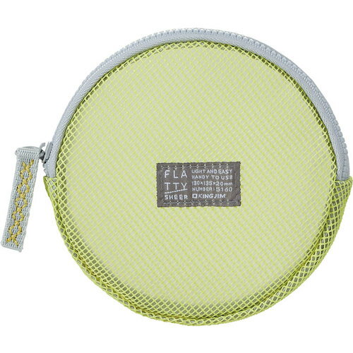 キングジム（KING JIM）　FLATTY　SHEER　Sサイズ　黄色　【品番：5160-Y】