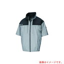 エヌ・エス・ピー(NSP) ND−1142Nクールウェア半袖上部ファン胸ポケ(服5L)杢グレー・チタン・3Dエリ 【品番:8215948】(4)