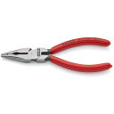 【メール便対応】KNIPREX ニードルノーズペンチ プラスチックハンドル 145mm 【品番:0821-145】