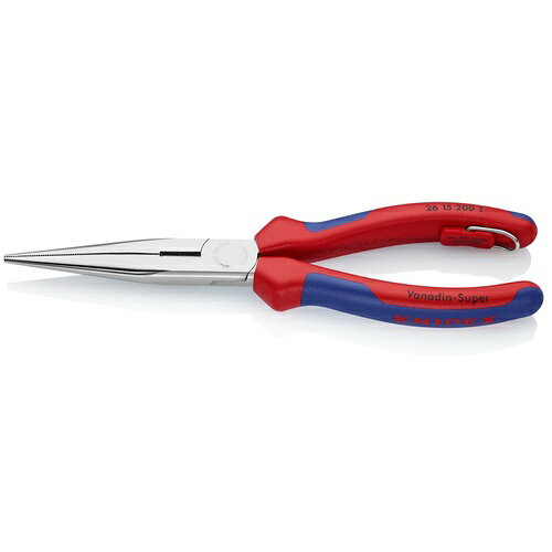 KNIPEX　ロングラジオペンチ　落下防止　200mm　【品番：2615-200TBK】