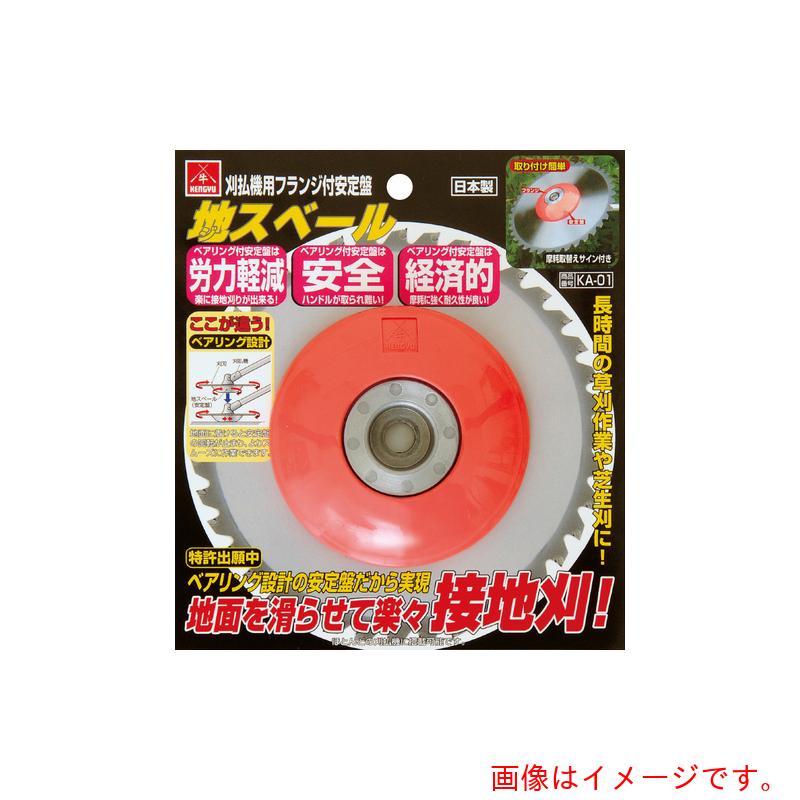 【別途送料あり】小林鉄工所　SAF　刈払機用フランジ付き安定板　地スベール　【品番：4990311666636】