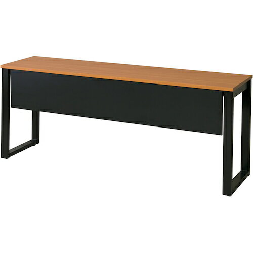 【別途送料あり】弘益（KOEKI）　カウンターテーブル幕板付　ブラック脚　ブラウン　【品番：ASO-CT1845MB(BR)】