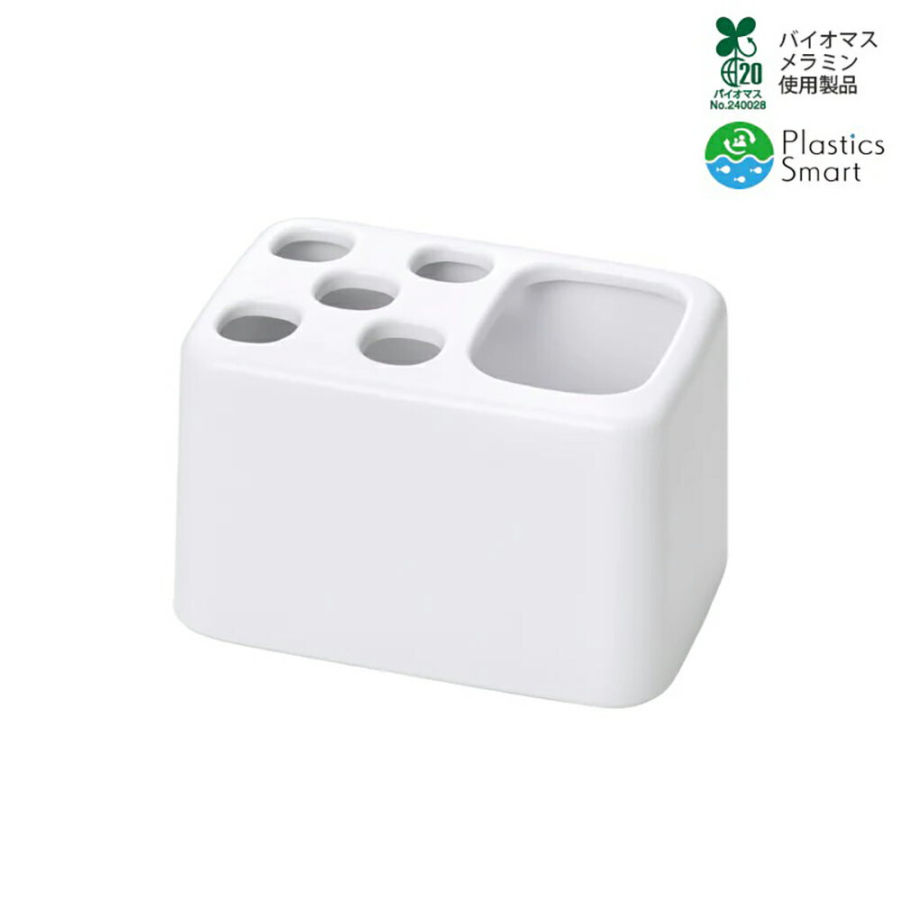 【BLACK FRIDAY特別価格】国際化工　mellina ゆ・ら・ぎ ハブラシスタンド　ホワイト　【品番：M723 W】