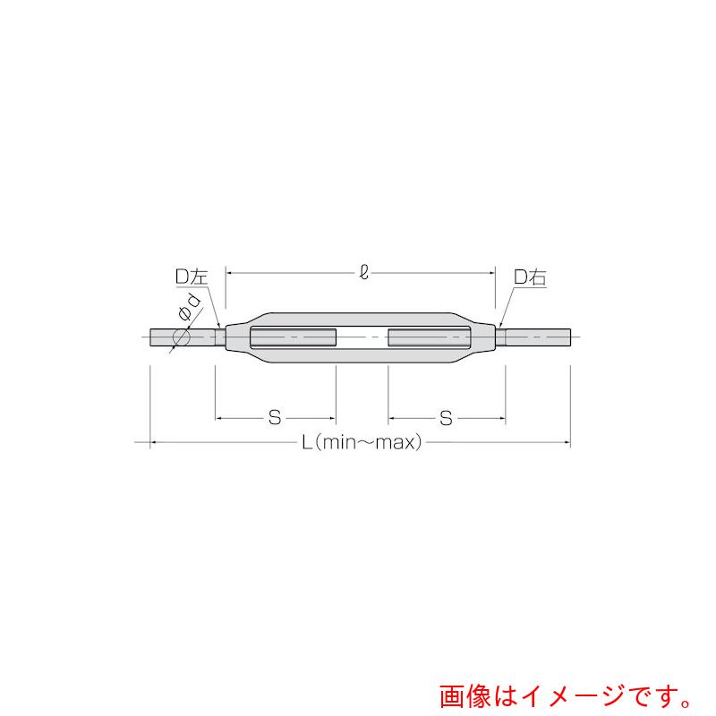 コンドーテック　枠式ターンバックルストレートセット　TB−S／S　　ドブ　W3／8　【品番：011A2DSS09】