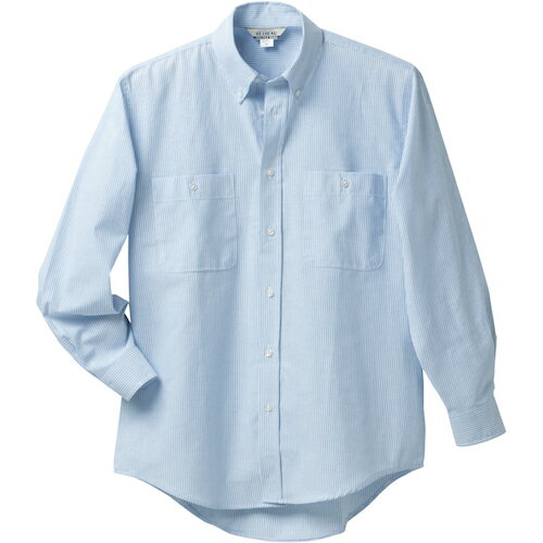 クロダルマ　長袖シャツ（ボタンダウン）　サックス　　　　　　　LL　【品番：87502-19-LL】