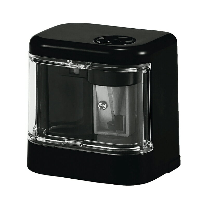 クツワ　STAD　電池鉛筆削りスピモ　ブラック　【品番：RS042BK】