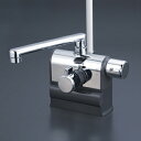 KVK デッキ形サーモスタット式シャワー 右ハンドル仕様 (190mmパイプ付) 【品番:KF3008RS2】(4)