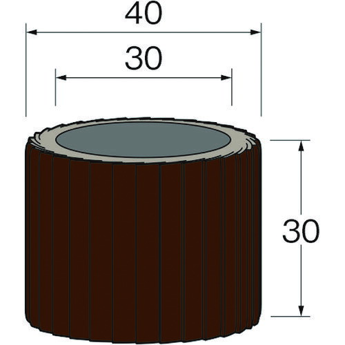 特長 ●研削力に優れ作業効率をアップさせます。 ●空冷効果が有りワークの蓄熱を少なくします。 ●仕上げにはフラップサンダーをご使用下さい。 用途 ●金属の研削、研磨、サビ落とし、ビートやスパッタ取りなどに。 仕様 ●粒度(#)：60 ●内径(mm)：30 ●幅(mm)：30 ●最高使用回転数(rpm)：9000 ●外径(mm)：40 質量・質量単位 ●93.0g 【メーカー名】日本精密機械工作（株） 【メーカー品番】S6151