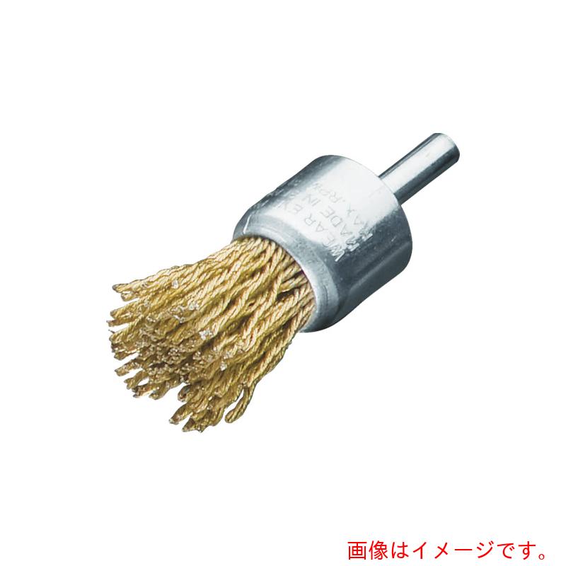 特長 ●電動工具等に容易に取付が可能です。 ●高品位の線材を使用しており、耐久性に優れ、長寿命です。 ●ネジリのある真鍮線で効率的にバリ取り作業ができます。 用途 ●奥まった場所や、角部分などの底面・コーナー研磨に。 仕様 ●線径(mm)：0.22 ●毛材：コード真鍮波線 ●外径(mm)：30 ●毛丈(mm)：25 ●軸長(mm)：20 ●軸径(mm)：6 ●最高使用回転数(rpm)：18000 ●全長(mm)：68 材質 ●軸:スチール ●線材:真鍮線 質量・質量単位 ●117.0g 注意事項 ●作業時は必ず安全帽、安全メガネなどの保護具をご着用ください。 【メーカー名】LESSMANN 【メーカー品番】456705