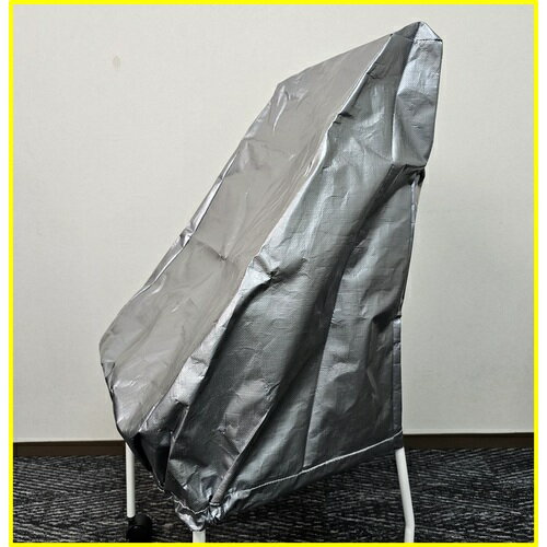 【別途送料あり】まつうら工業　重機運転座席用養生カバー　土木・建設重機用　座席カバー　まもるんです　Mサイズ　シルバー　【品番：SEAT-COVER-M】