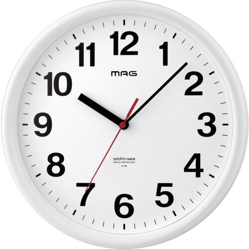 ノア精密　MAG　掛け時計　MAG電波掛時計　パルク　【20個】　【品番：W-768WH-Z】