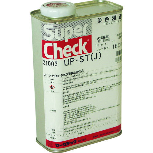 【別途送料あり】マークテック（MARKTEC） スーパーチェック 浸透液 UP-ST（J） 1L缶 【品番：C002-0021003】