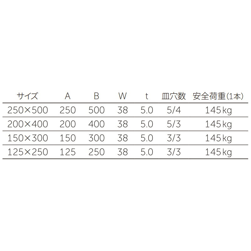 MARUKI　パワー棚受（ST） 125×250　HL　【品番：S-185】