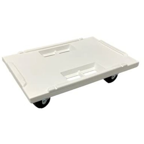 松本産業　台車　30−50L　ホワイト　ゴム車輪　【品番：30-50DRIV】