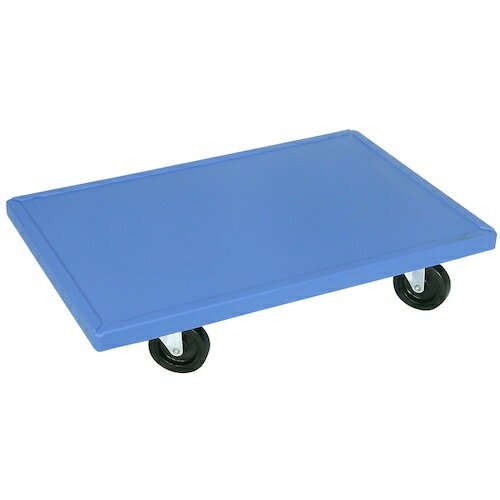 松本産業　台車　55−150L　ブルー　ゴム車輪　【品番：55-150DRB】