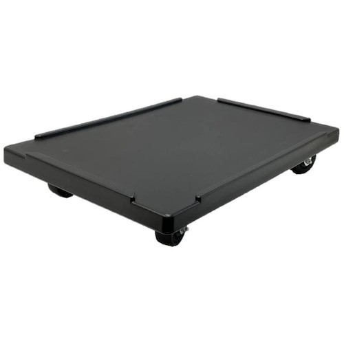 松本産業　台車　55−150L　ブラック　ゴム車輪　【品番：55-150DRBL】