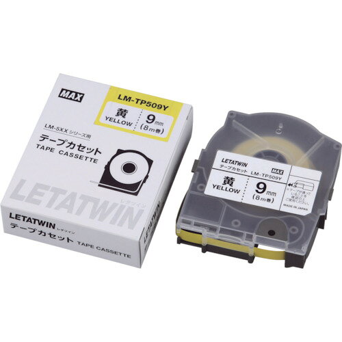 マックス　MAX　チューブマーカー　レタツイン　専用テープカセット　【品番：LM-TP509Y】