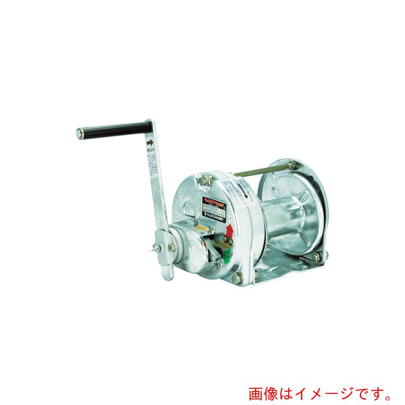 マックスプル工業（MAXPULL）　手動ウインチ（溶融亜鉛メッキ付きストッパー内蔵式）　【品番：GM-5-GS-SI】