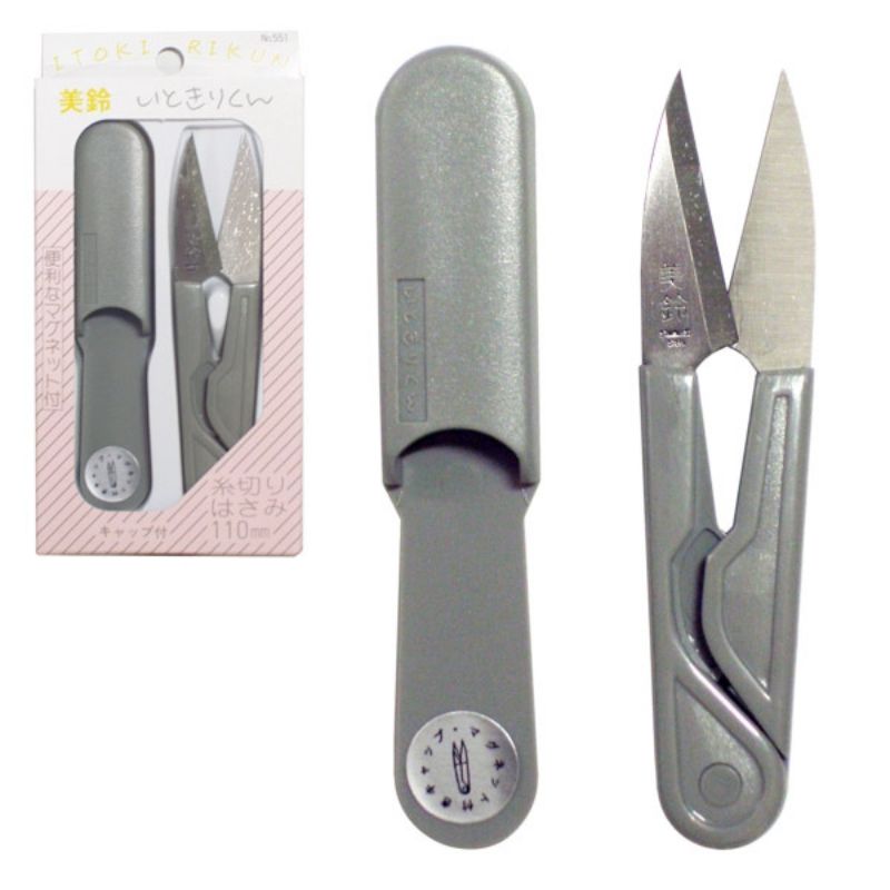 美鈴ハサミ　美鈴 いときりくん 110mm　グレー　【品番：551-グレー】