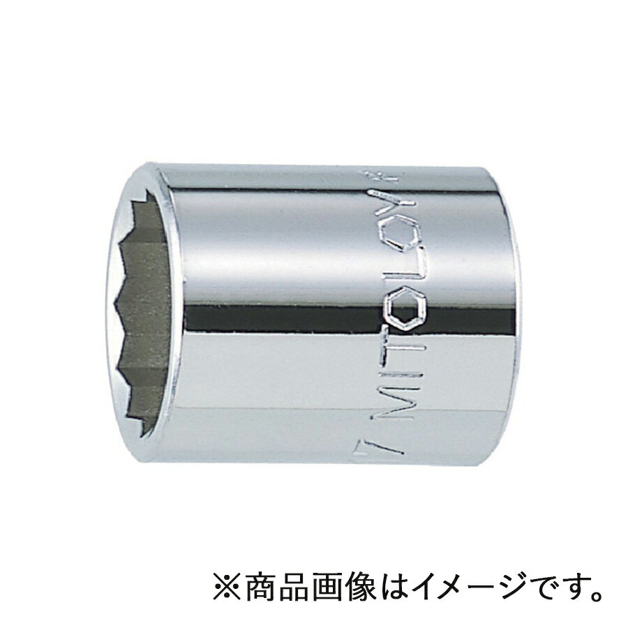 水戸工機　ミトロイ　3/8（9.5mm） スペアソケット（スタンダードタイプ） 12角 22mm　【品番：3M-22】