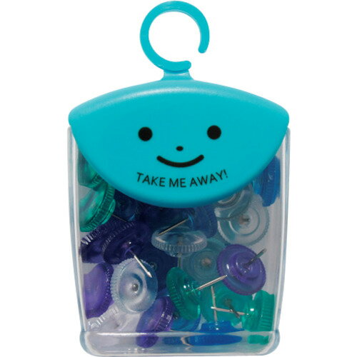 【在庫処分】ミツヤ（mitsuya）　カラー画鋲マリンカラー　30本入　【品番：TM-6-M】