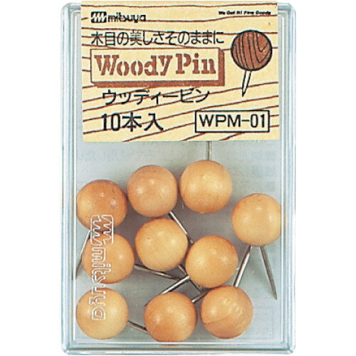 【メール便対応】ミツヤ（mitsuya） ウッディーピンマップ10MM 【品番：WPM-01】