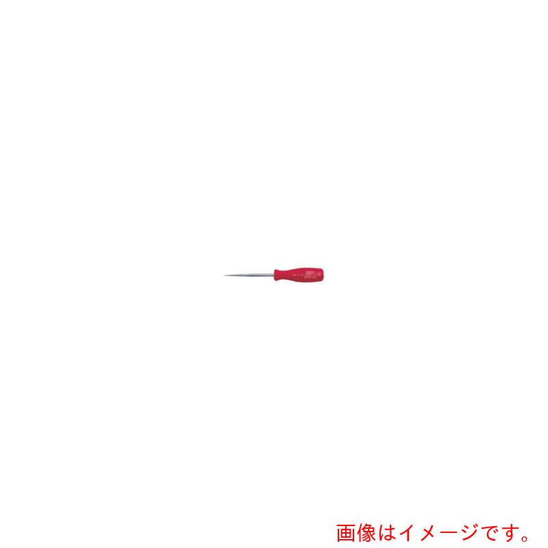 特長 ●樹脂製グリップ仕様です。 ●鋭い先端を使って突き通す作業に威力を発揮します。 用途 ●石膏ボード・波板・スレート・缶の穴あけに。 ●トタン・金属板のケガキ作業に ●アイスピックとして氷かきに 仕様 ●刃先：丸キリ ●軸長(mm)：100 ●全長(mm)：200 ●寸法(mm)：6×200 質量・質量単位 ●100.0g 【メーカー名】（株）小山刃物製作所 【メーカー品番】E-20