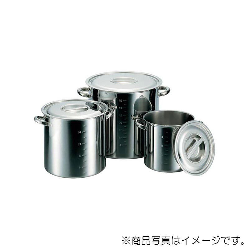 エムテートリマツ　CL電磁モリブデン寸胴鍋目盛付33cm　【品番：019666033】