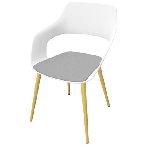 【別途送料あり】ナイキ（NAIKI）　ミーティングチェアー（肘付）　オッコ　222　range　Occo　【品番：222-21-WH-65128】