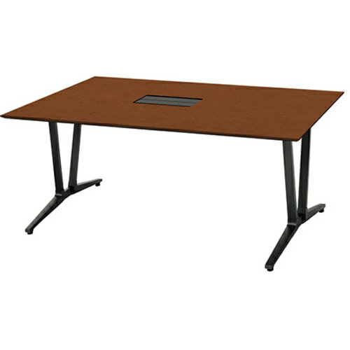 【別途送料あり】ナイキ（NAIKI）　ミーティングテーブル（舟底配線付　アドコード　ADC型／天板：ダー..