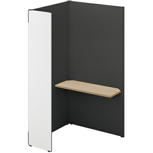 【別途送料あり】ナイキ(NAIKI) クローズブース ソロコート SCP型/外側パネル:サテンホワイト/内側パネル:ブラックH1900 【品番:SCP19104...