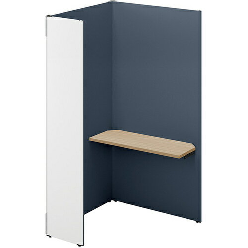 【別途送料あり】ナイキ(NAIKI) クローズブース ソロコート SCP型/外側パネル:サテンホワイト/内側パネル:ダークブルーH1900 【品番:SCP191...