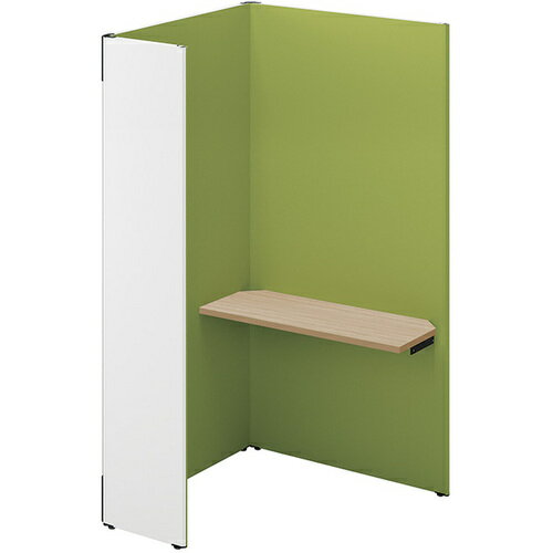 【別途送料あり】ナイキ(NAIKI) クローズブース ソロコート SCP型/外側パネル:サテンホワイト/内側パネル:グリーンH1900 【品番:SCP19104...