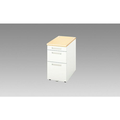 【法人限定】ナイキ（NAIKI）　脇デスク（ロングストローク）　XEHH型／天板：シルクウッド　本体：クリアーホワイト／W400×D800×H720　【品番：XEHH048K-WS】