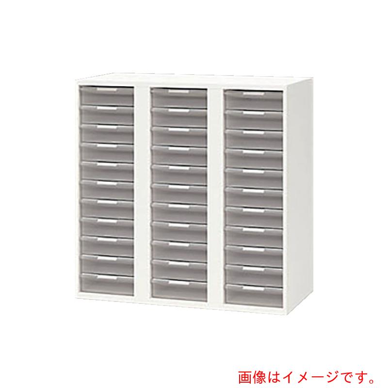 【法人限定】ナイキ（NAIKI）　収納庫　CW型　トレー書庫　深型・A4用　W899×D450×H900　【品番：CW-0909ALL-W】