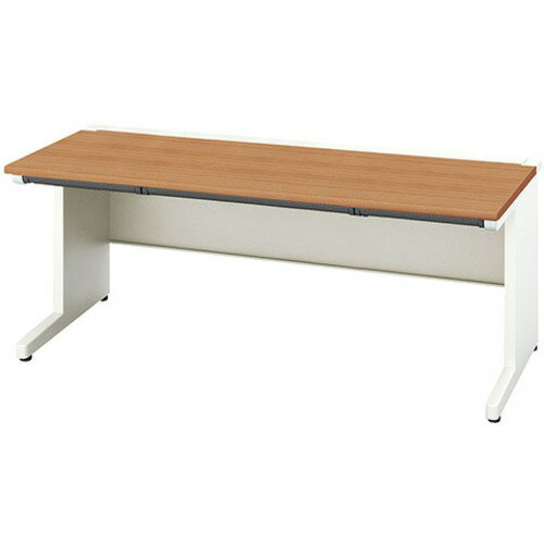 【別途送料あり】ナイキ（NAIKI）　平デスク（浅型引出し付）　XEHH型／天板：ミディアムウォールナッ..