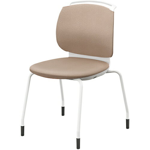 【別途送料あり】ナイキ（NAIKI）　ミーティングチェアー　“ルント”　4本脚　ミドルタイプ　肘なし　フ..