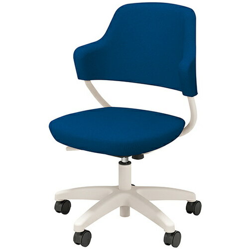 ナイキ（NAIKI）　ワークチェアー（ミドル）　フープル　HPE型／背・座：オーシャンブルー／布張り　【品番：HPE511F-W-POB】