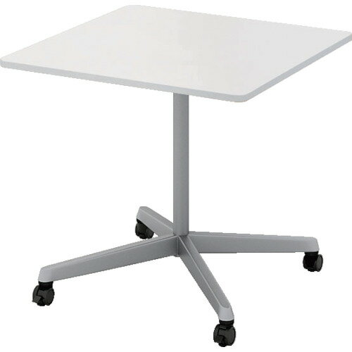 【別途送料あり】ナイキ（NAIKI）　フラップテーブル　KHC型／天板：ホワイト　脚：シルバー／W800×D80..