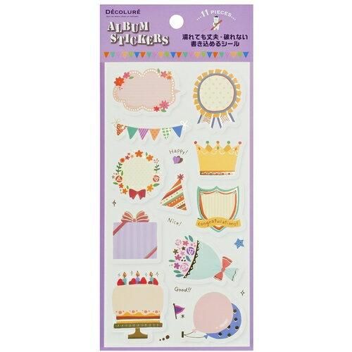 ナカバヤシ デコルーレ アルバムステッカー2 アニバーサリー 【品番：ATS-102-4】