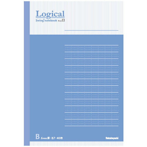ナカバヤシ FSC−MXロジカルノートB7 B罫36枚ブルー 【品番:COC-B701B】