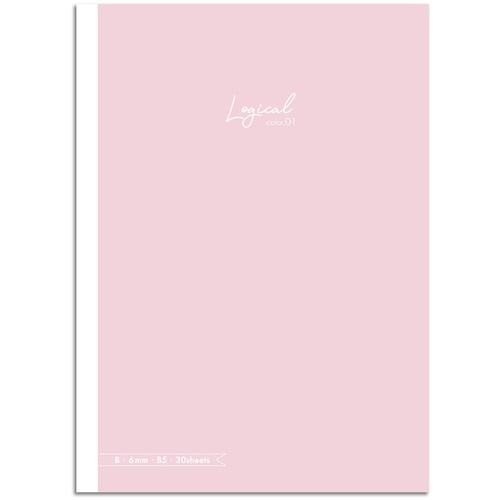 ナカバヤシ ロジカルカラーB5/B罫/ピンク1 【品番:NB504B-P1】