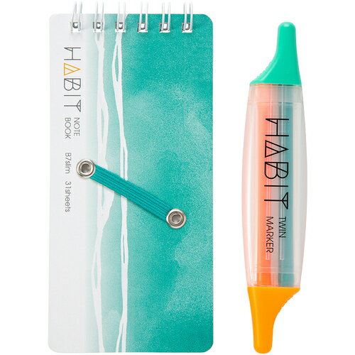 ナカバヤシ　ハビット　マーカー＆ノート　B7slim／1　【品番：NW-SB702-1】